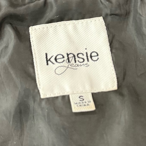 Kensie Black Bomber Jacket Utility Size Small - Picture 6 of 8